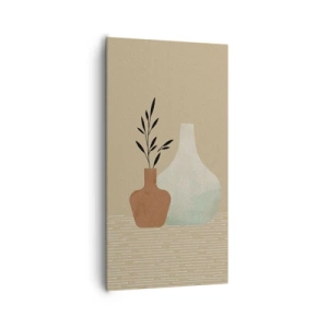Lærredstryk - Billede på lærred - Vase og dens idé - 65x120 cm