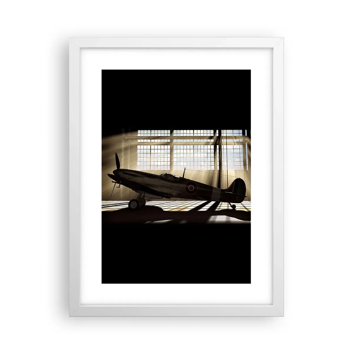 Plakat i hvid ramme - Resten af krigeren - 30x40 cm