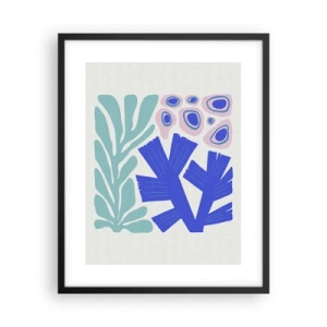 Plakat i sort ramme - Undervands have - 40x50 cm