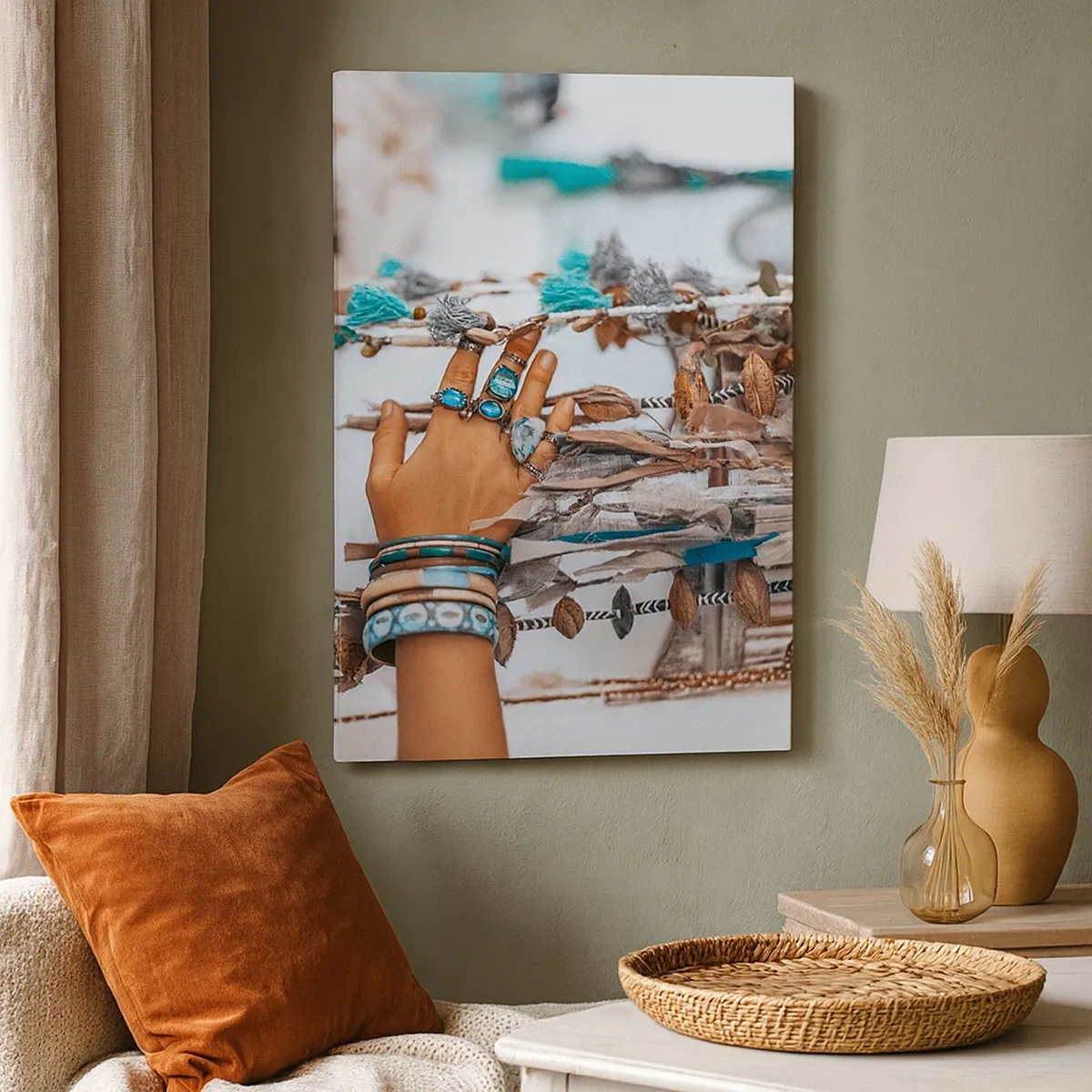 Lærredstryk - Billede på lærred - Lokale skatte - 50x70 cm