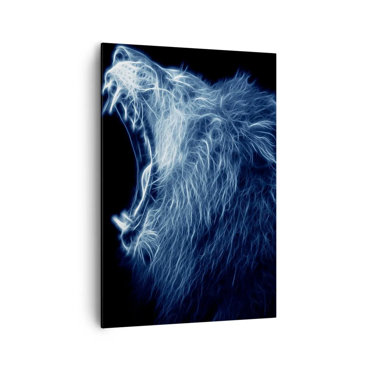 Lærredstryk - Billede på lærred - Kongens flammende vrede - 70x100 cm