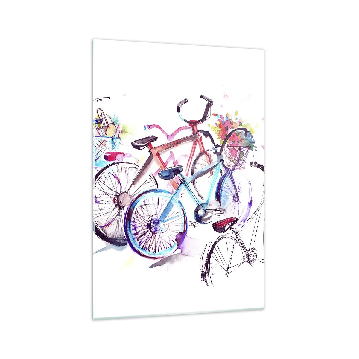 Billede på glas - Antimoto klubmøde - 70x100 cm