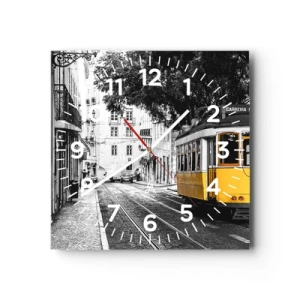 Vægur, Uret - Og en fado i baggrunden - 40x40 cm