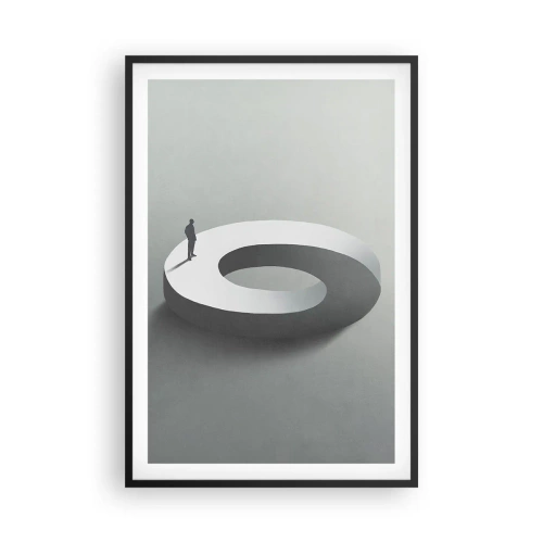 Plakat i sort ramme - Og vær klog - 61x91 cm