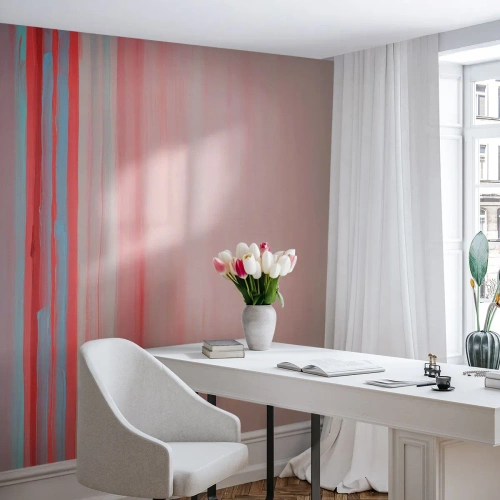 Fototapet på mål Standard Eco - Abstraktion ved daggry - Pastel, Minimalistisk, Stykke