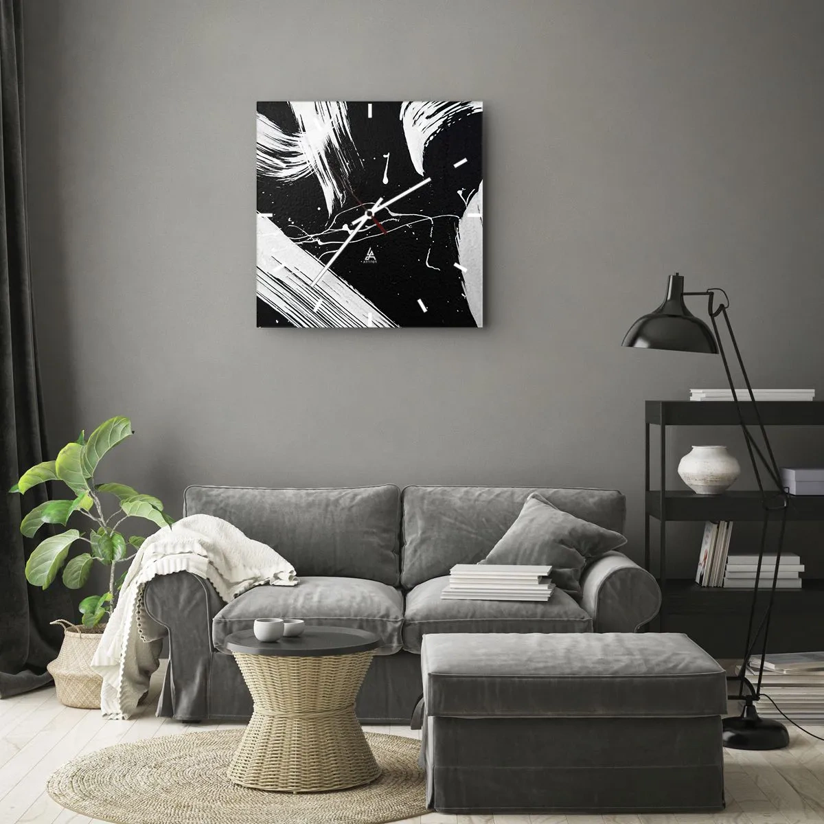 Vægur, Uret - Bryder mørket - 40x40 cm