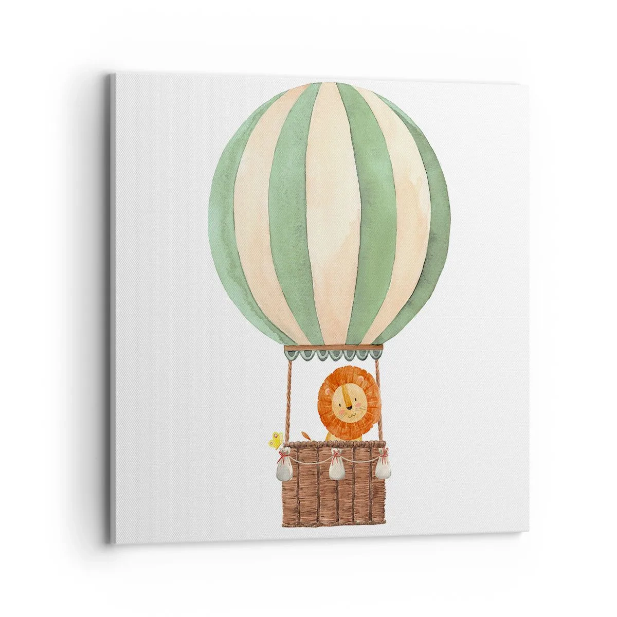 Lærredstryk - Billede på lærred - Leons rejser - 70x70 cm