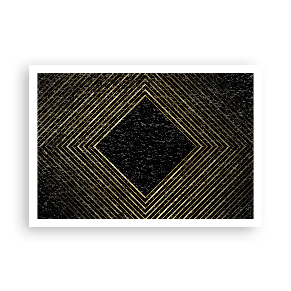 Plakat - Geometri i glamour-stil - 100x70 cm