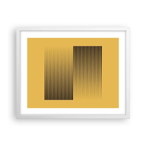 Plakat i hvid ramme - Modsætningernes kvadrat - 50x40 cm