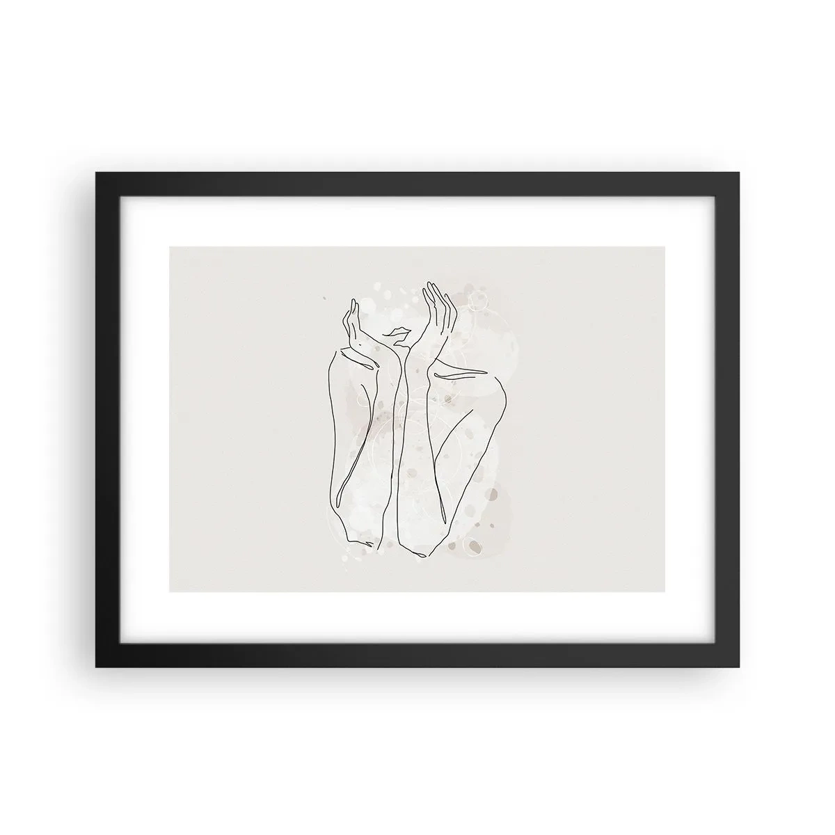 Plakat i sort ramme - En drømmende stund - 40x30 cm