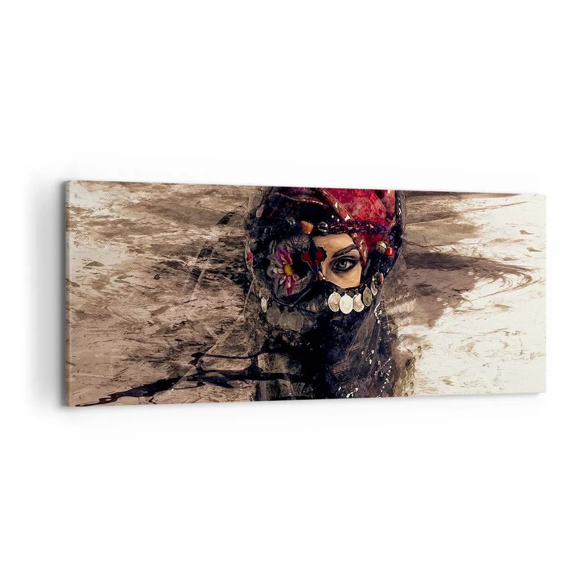 Lærredstryk - Billede på lærred - Foruroligende for at sige det mildt - 120x50 cm