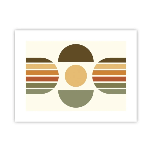 Plakat - I jordfarver - 40x30 cm