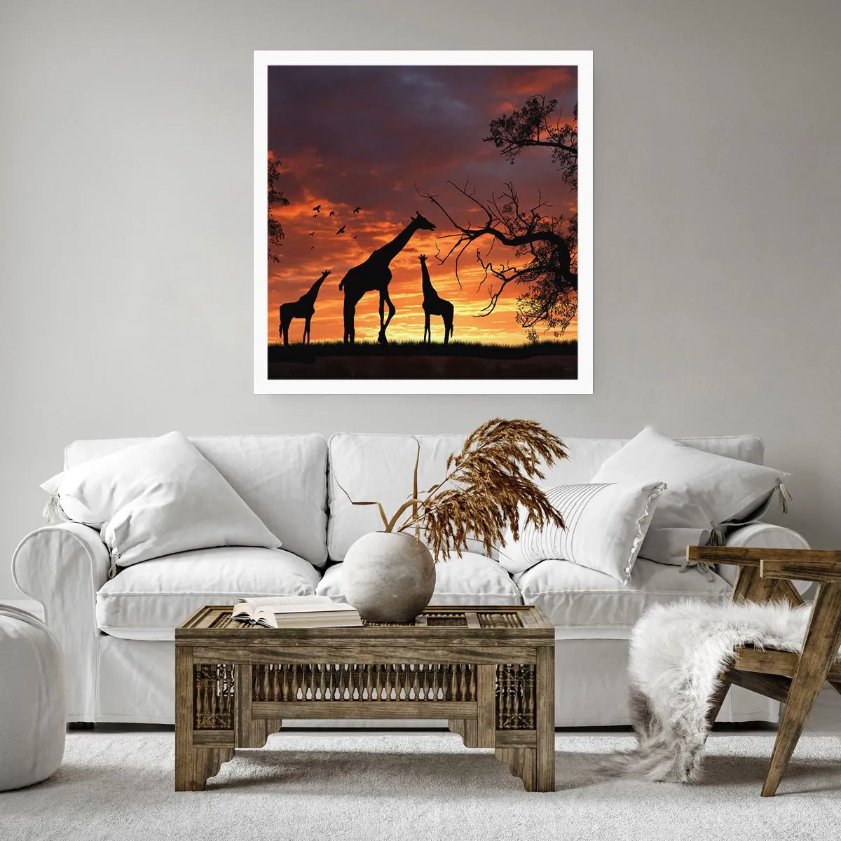 Plakat - En lille middag med dem, du holder af - 50x50 cm