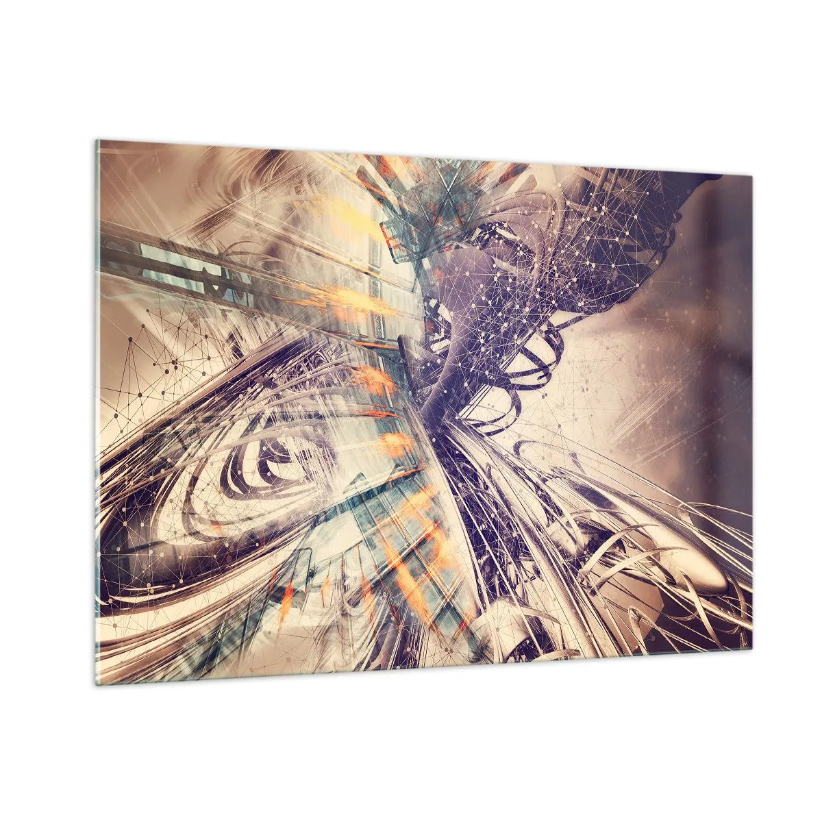 Billede på glas - I stor hast - 100x70 cm