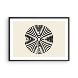Plakat i sort ramme - Mystisk orden - 70x50 cm
