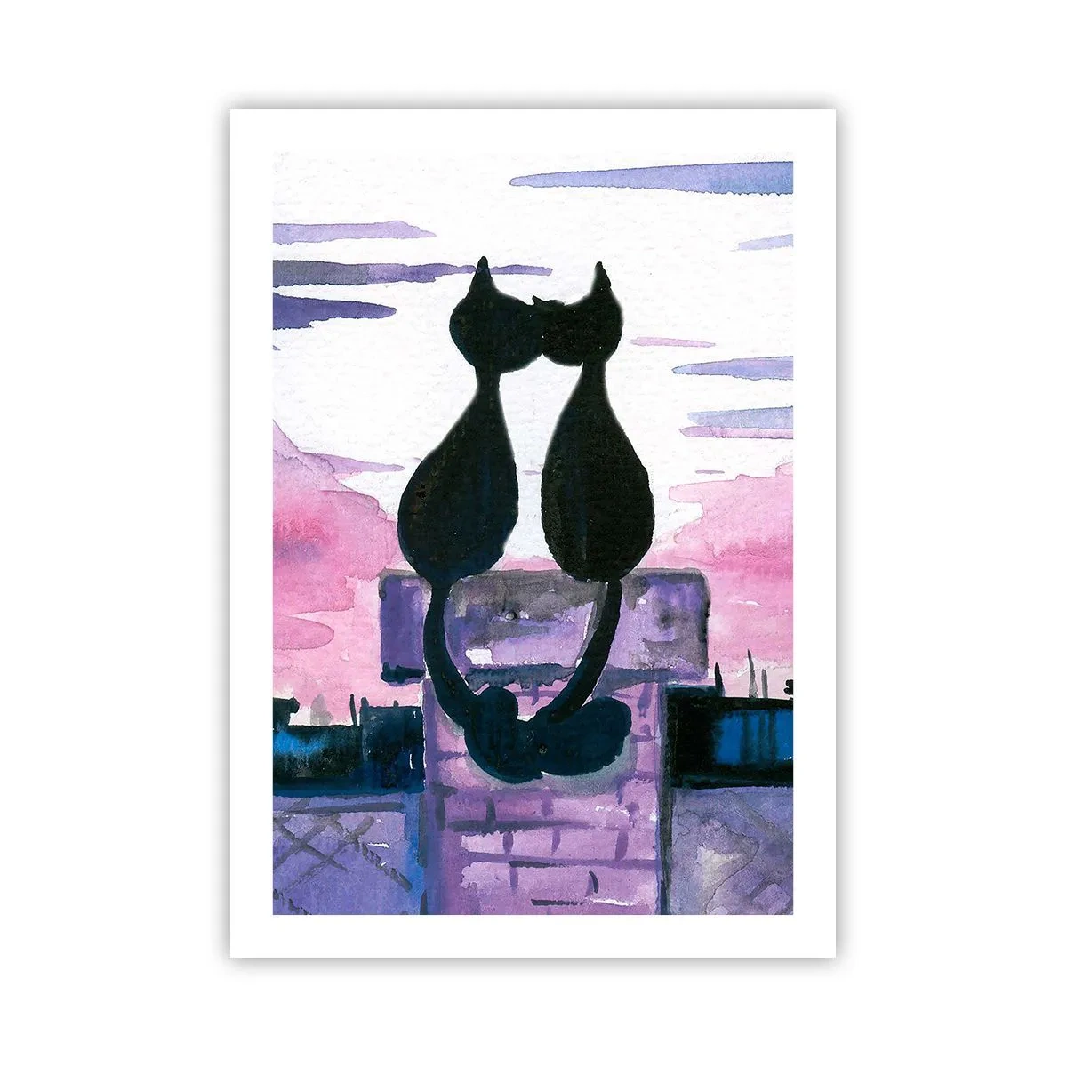 Plakat - Rendez-vous under månen - 50x70 cm