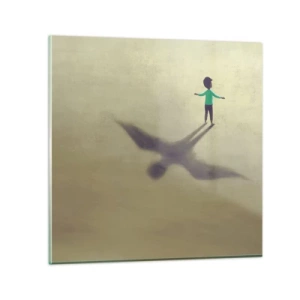 Billede på glas - Fremtidens helt - 50x50 cm