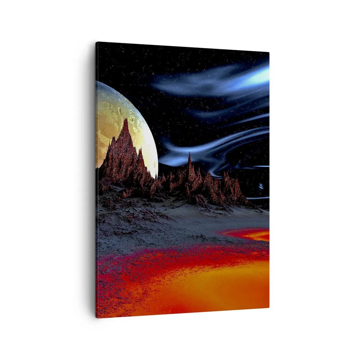 Lærredstryk - Billede på lærred - En ukendt verden - 50x70 cm