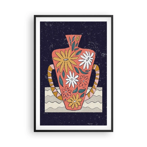 Plakat i sort ramme - Malet kande - 61x91 cm