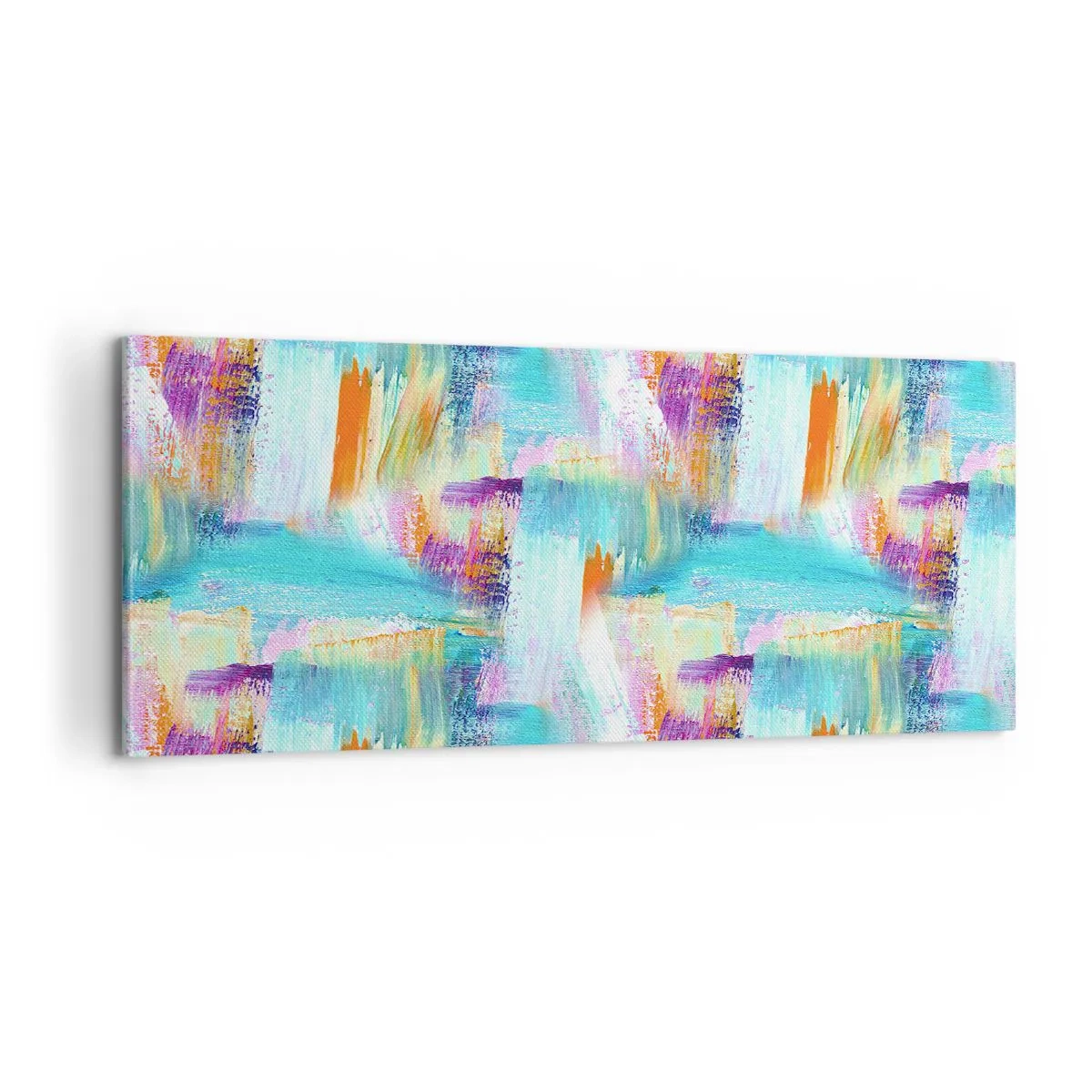 Lærredstryk - Billede på lærred - Munter mazel topper - 100x40 cm