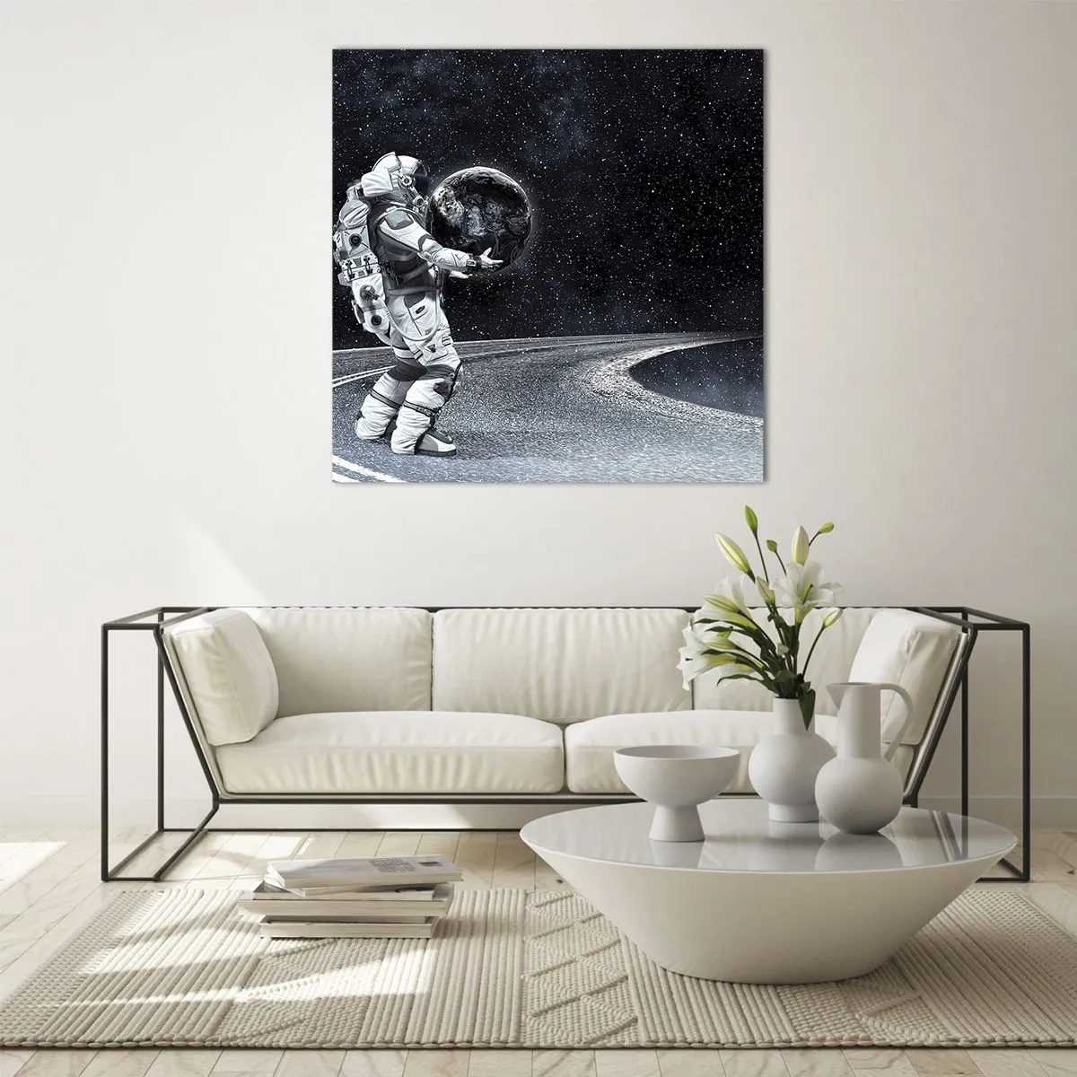 Billede på glas - På Mælkevejen - 70x70 cm