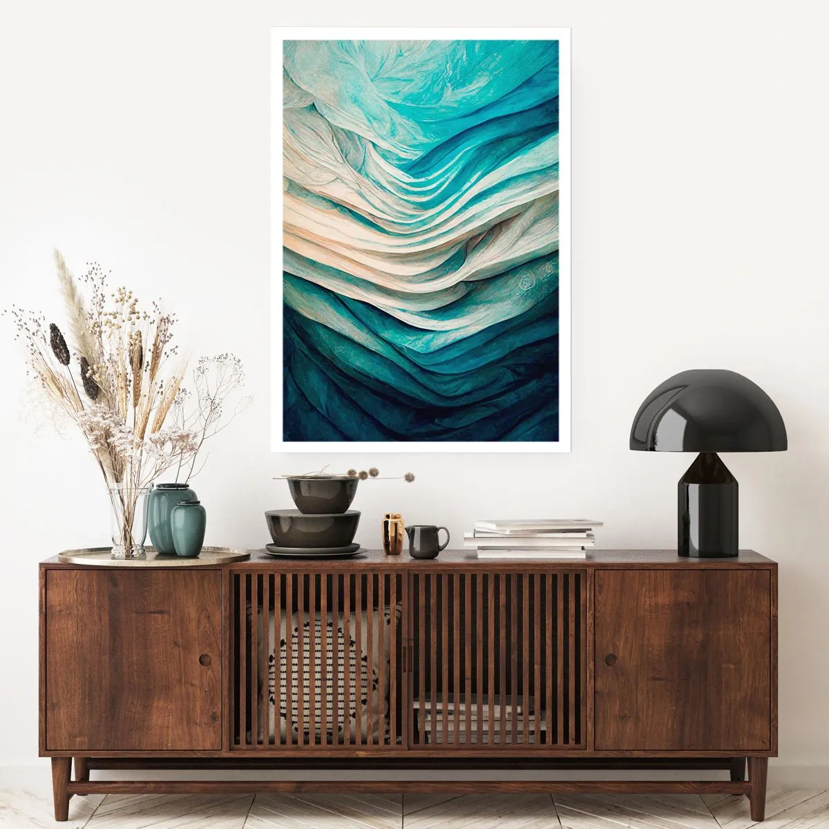 Plakat - Blå umættelighed - 70x100 cm