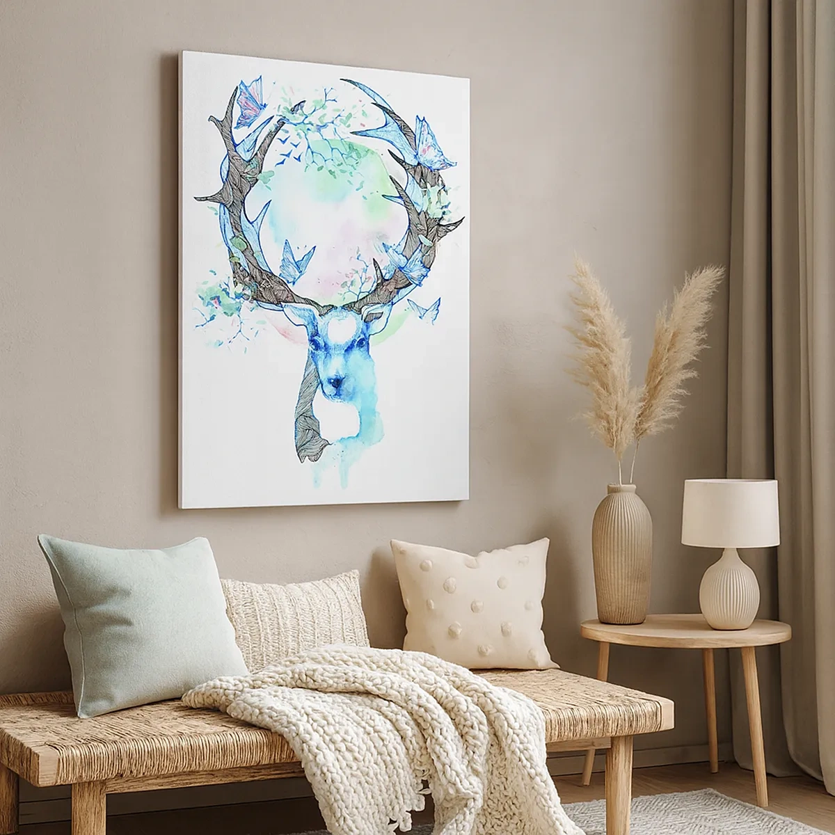 Lærredstryk - Billede på lærred - Naturens styrke og følsomhed - 50x70 cm