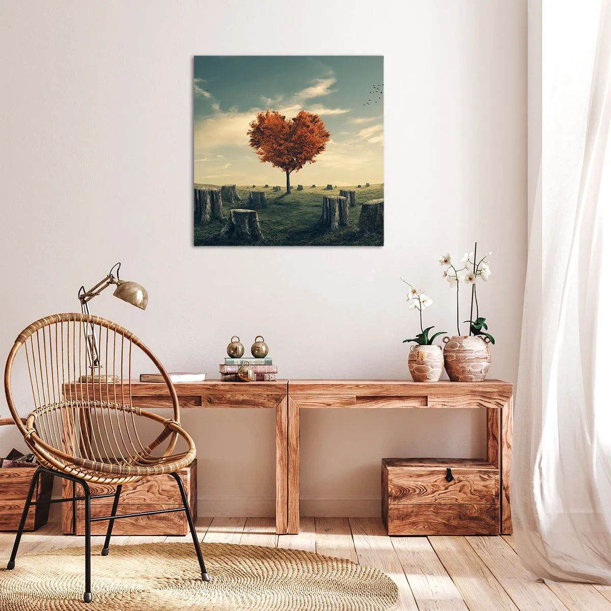 Lærredstryk - Billede på lærred - Der er stadig håb - 50x50 cm