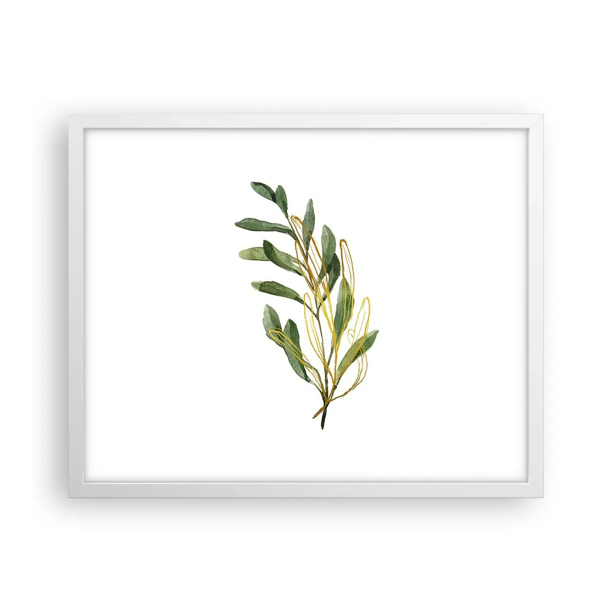 Plakat i hvid ramme - Alt, hvad der er godt - 50x40 cm