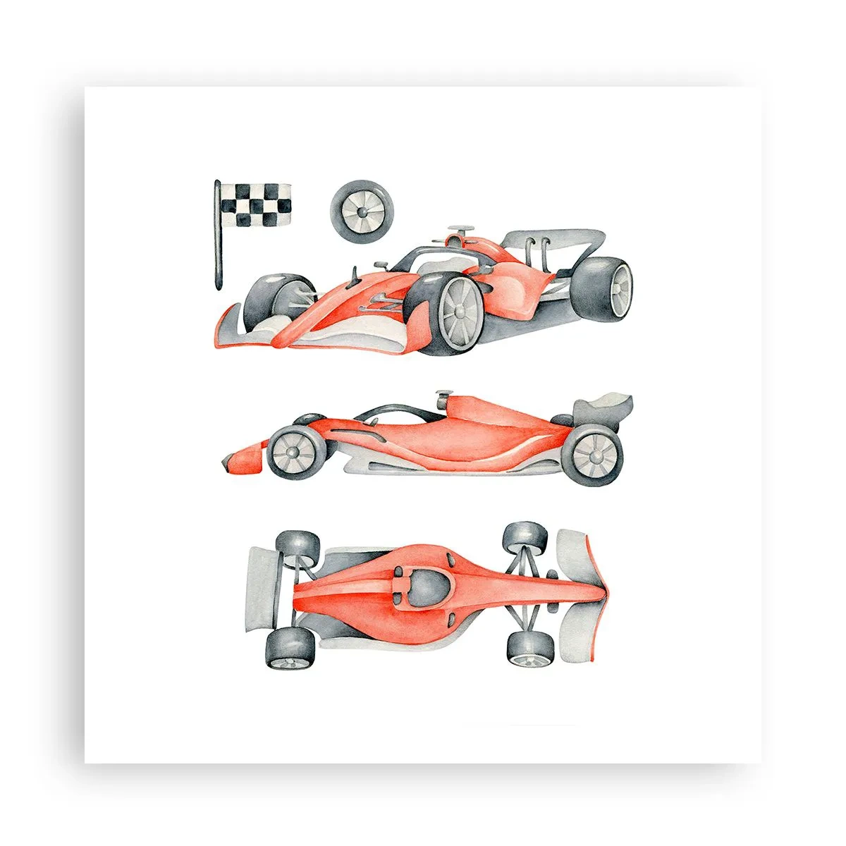 Plakat - At indhente en drøm - 60x60 cm
