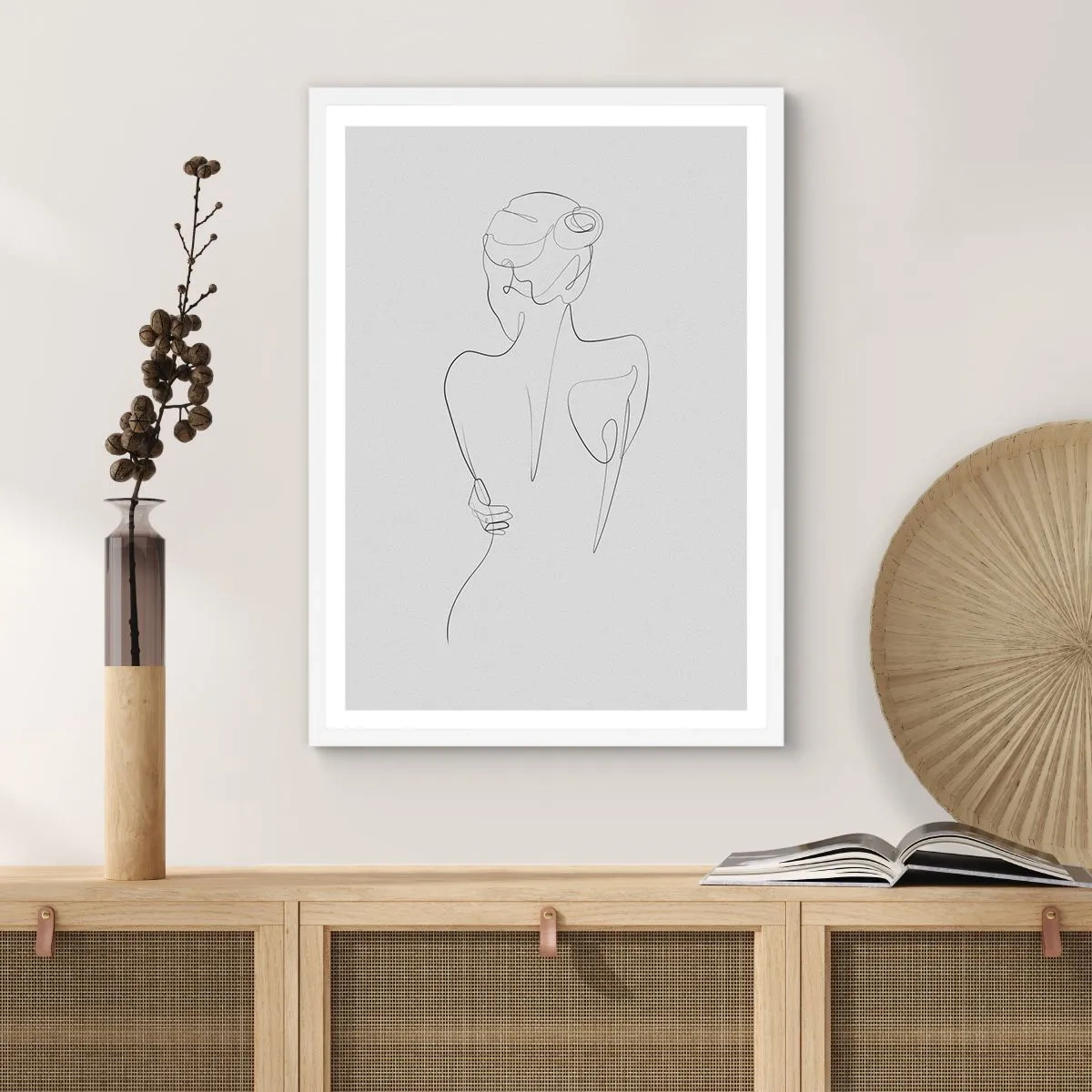 Plakat i hvid ramme - Kroppens musik - 70x100 cm