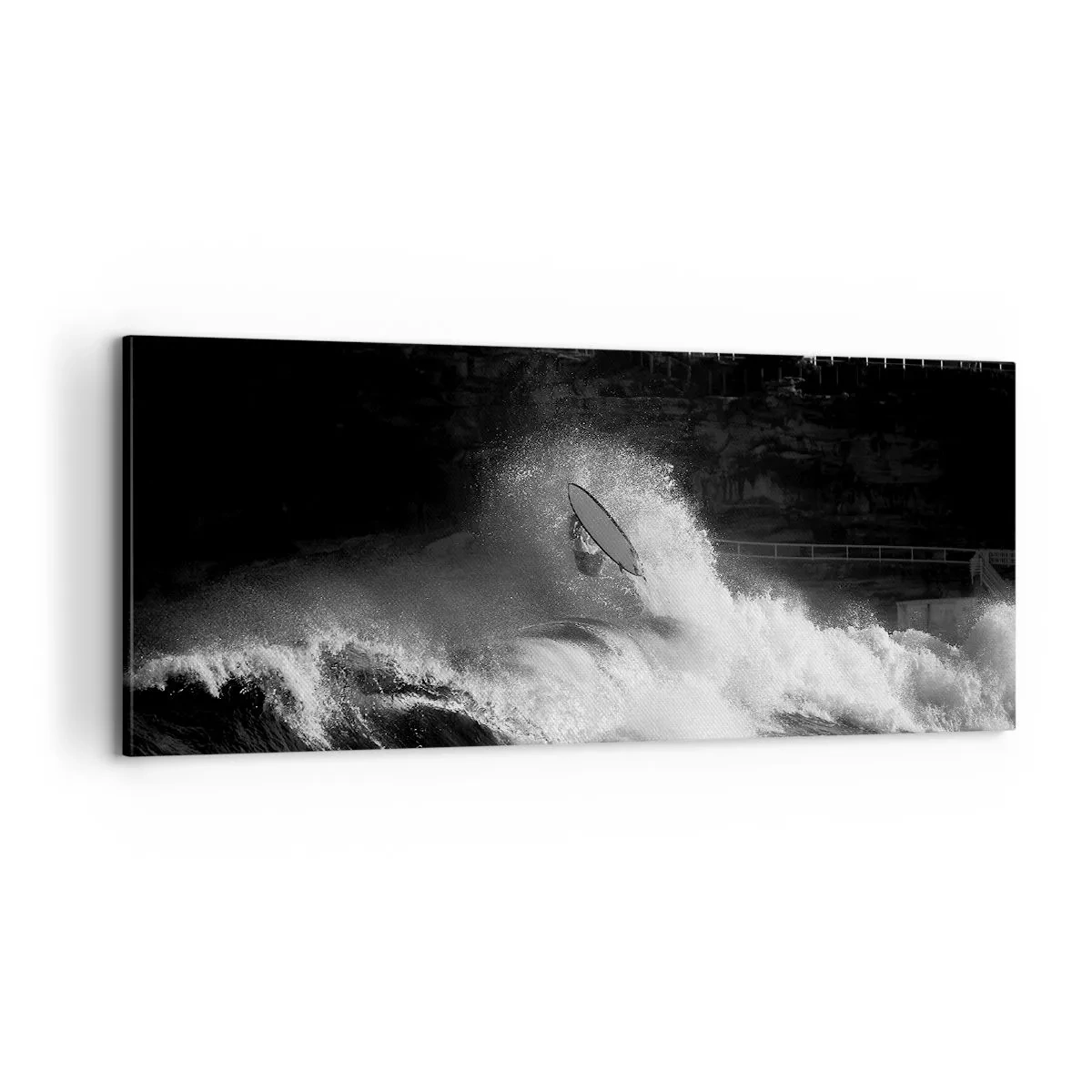 Lærredstryk - Billede på lærred - Udfordring accepteret! - 100x40 cm