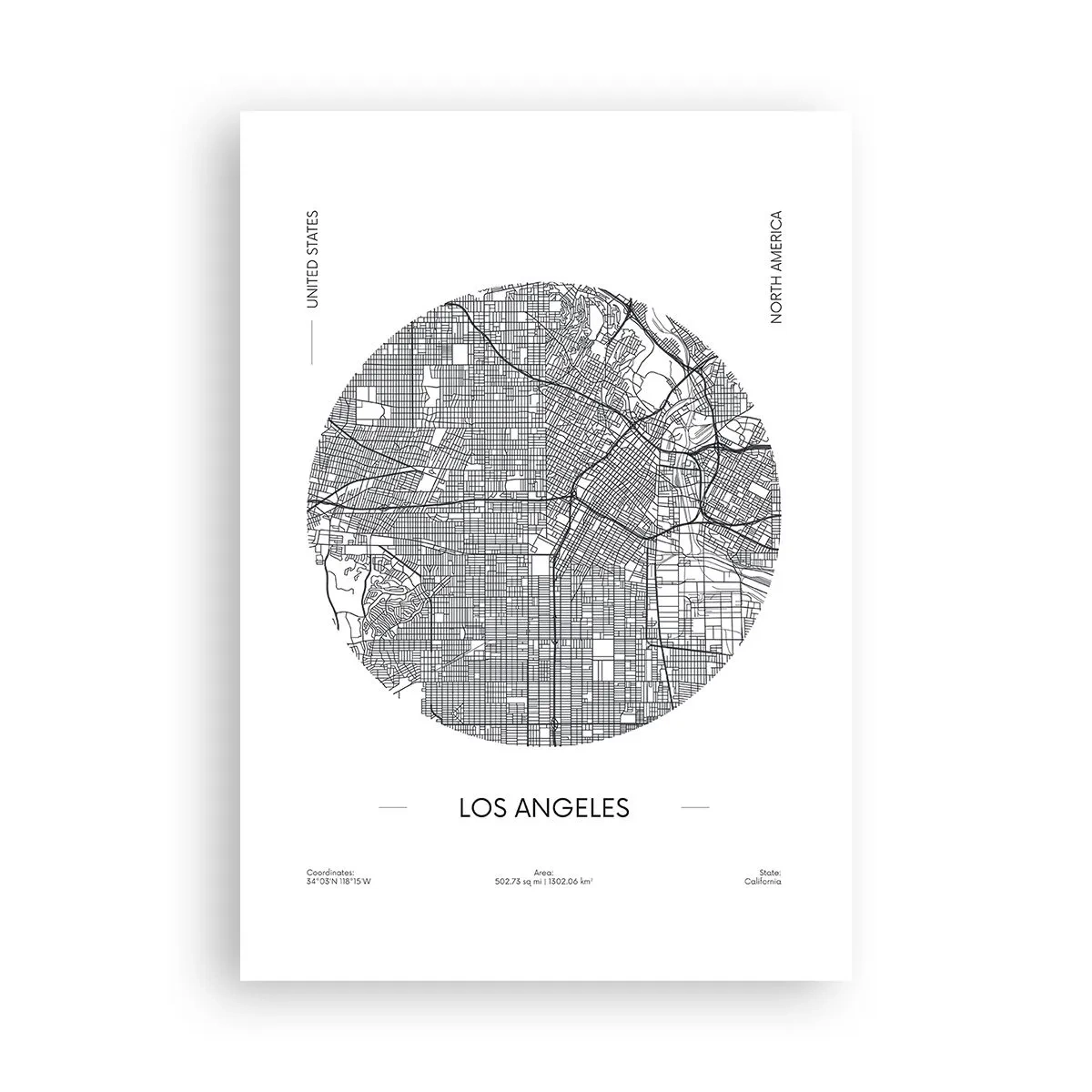 Plakat - Los Angeles' anatomi - 70x100 cm