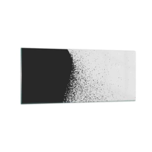 Billede på glas - Partikelbevægelse - 120x50 cm