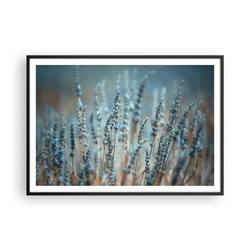 Plakat i sort ramme - Duftende plet - 100x70 cm