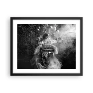 Plakat i sort ramme - Selve Moder - Naturen - 50x40 cm