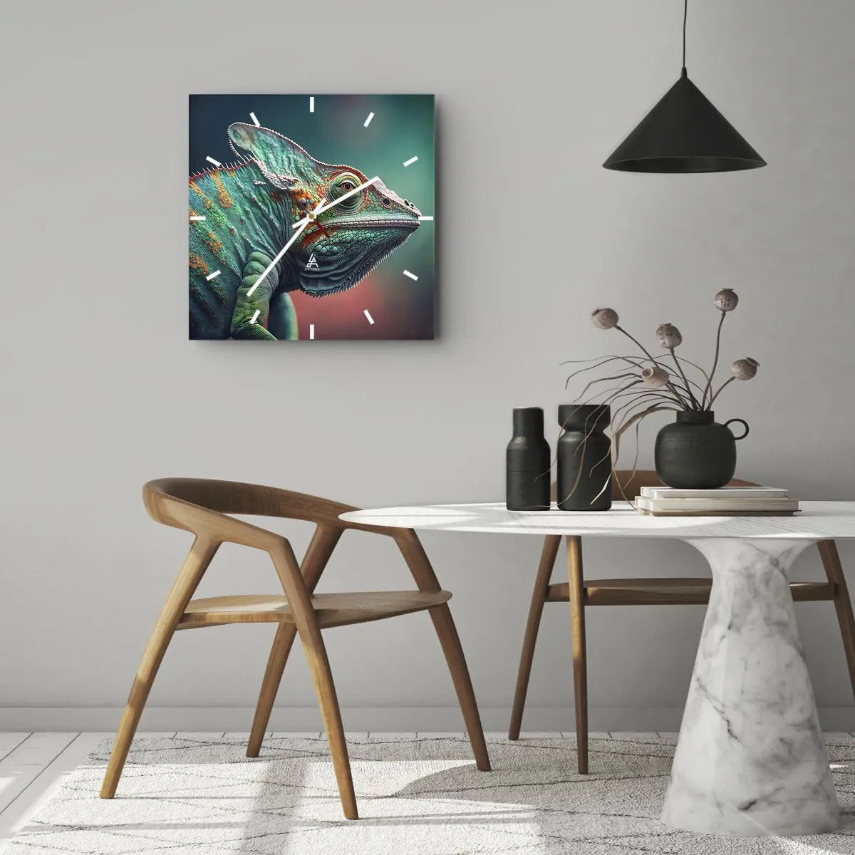 Vægur, Uret - Kan du se mig? Ikke godt... - 40x40 cm