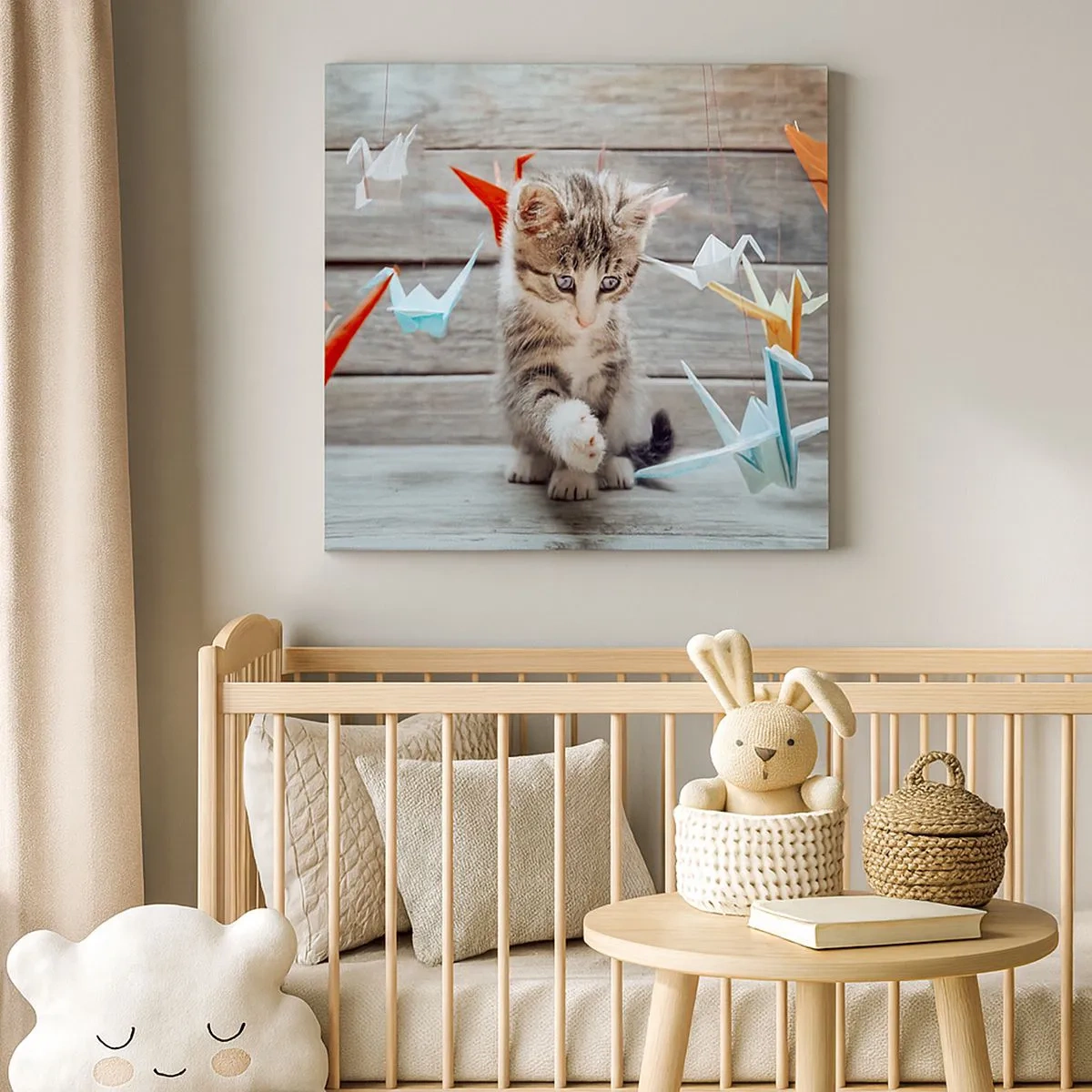 Lærredstryk - Billede på lærred - Første lektion - 30x30 cm