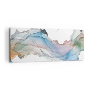 Lærredstryk - Billede på lærred - Mod krystalbjergene - 100x40 cm