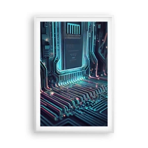 Plakat i hvid ramme - Jeg tror... - 61x91 cm