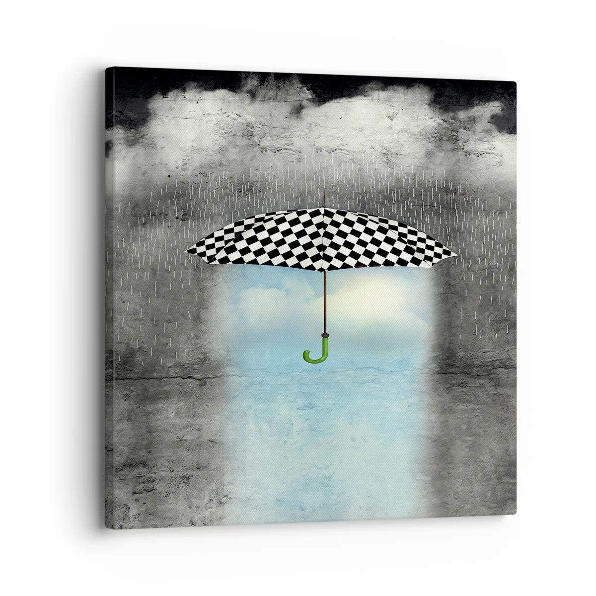 Lærredstryk - Billede på lærred - Og alligevel er det muligt - 30x30 cm