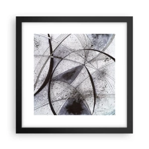 Plakat i sort ramme - Futuristisk fantasi - 30x30 cm