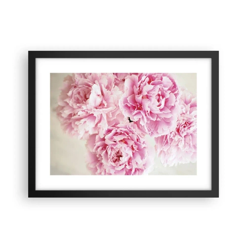 Plakat i sort ramme - I lyserød glamour - 40x30 cm
