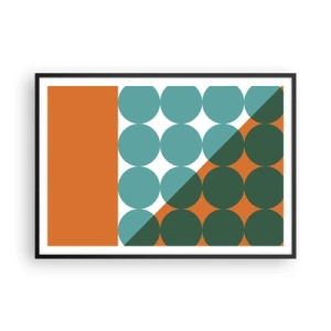 Plakat i sort ramme - Op og over - 100x70 cm