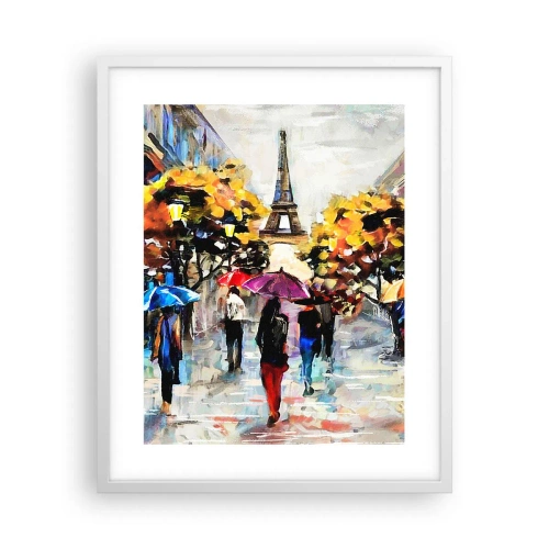 Plakat i hvid ramme - Særligt smuk om efteråret - 40x50 cm