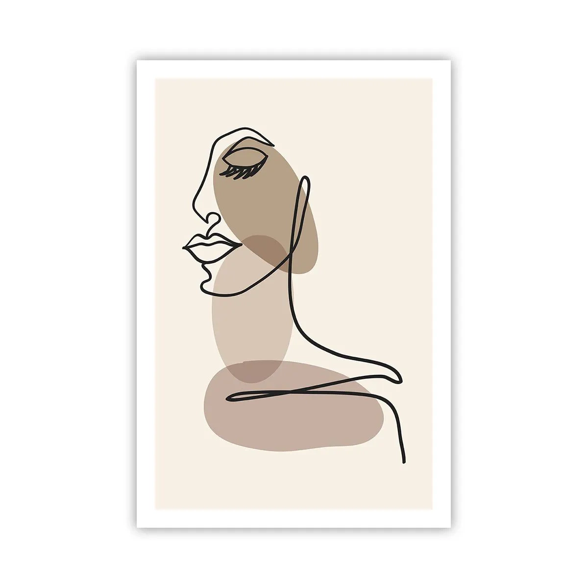 Plakat - En vis linje af skønhed - 61x91 cm
