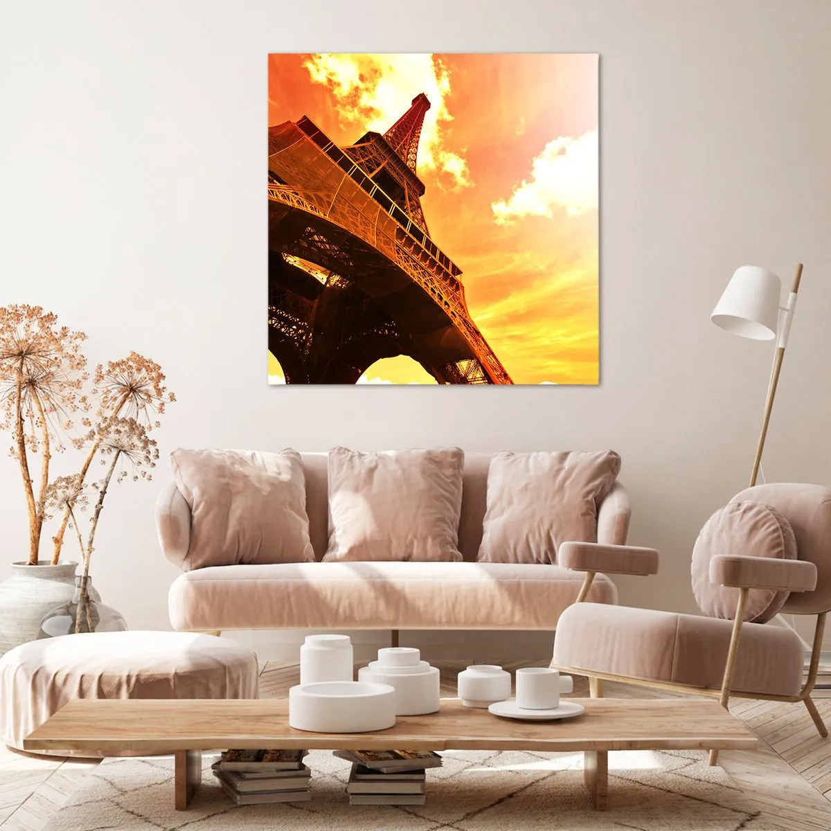 Lærredstryk - Billede på lærred - Monumental, fordi forgyldt af solen - 40x40 cm