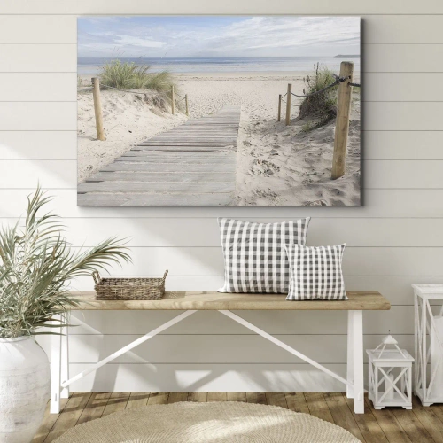 Lærredstryk - Billede på lærred - Ud over horisonten - 70x50 cm