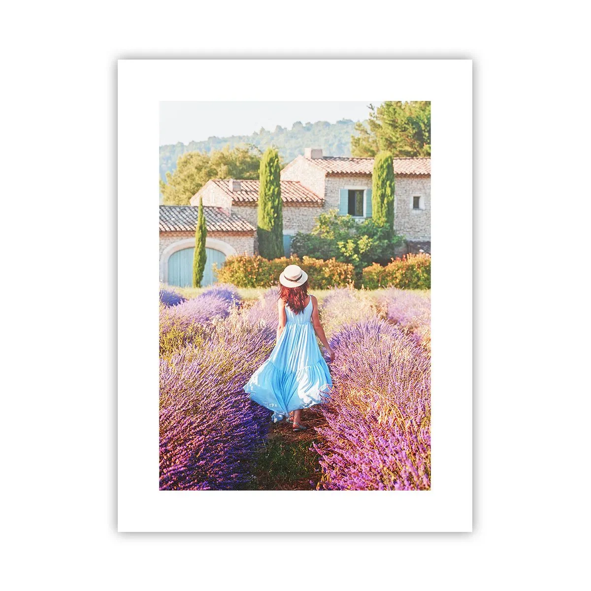 Plakat - Lavendel pige - 30x40 cm