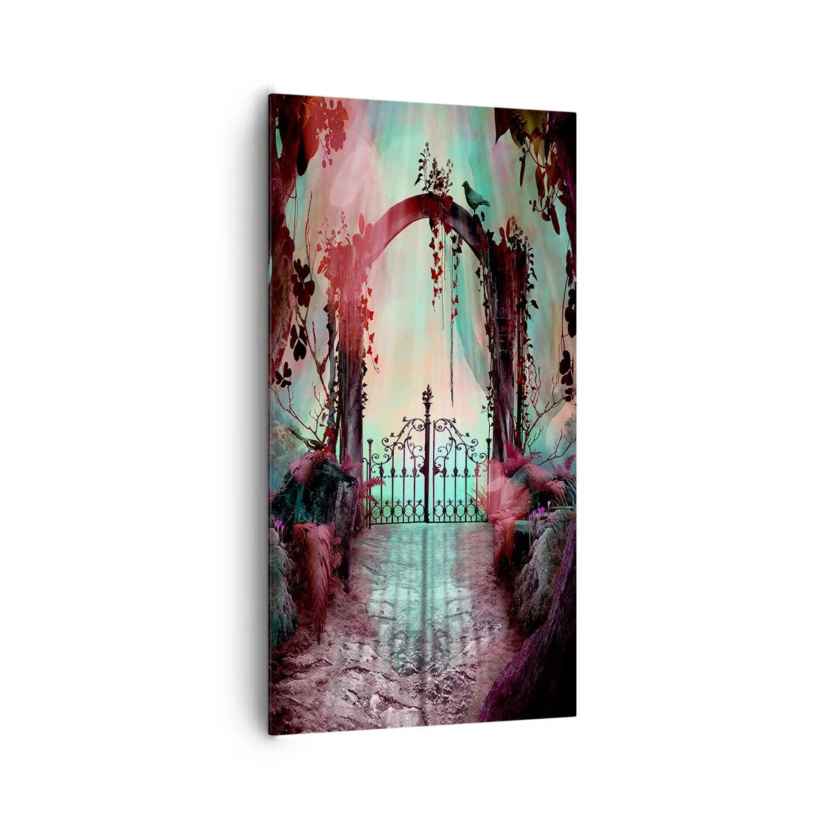 Lærredstryk - Billede på lærred - Hemmelig have - 65x120 cm